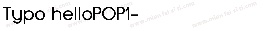 Typo helloPOP1字体转换
